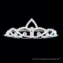 Nova tiara de cabelo de meio círculo de strass de moda